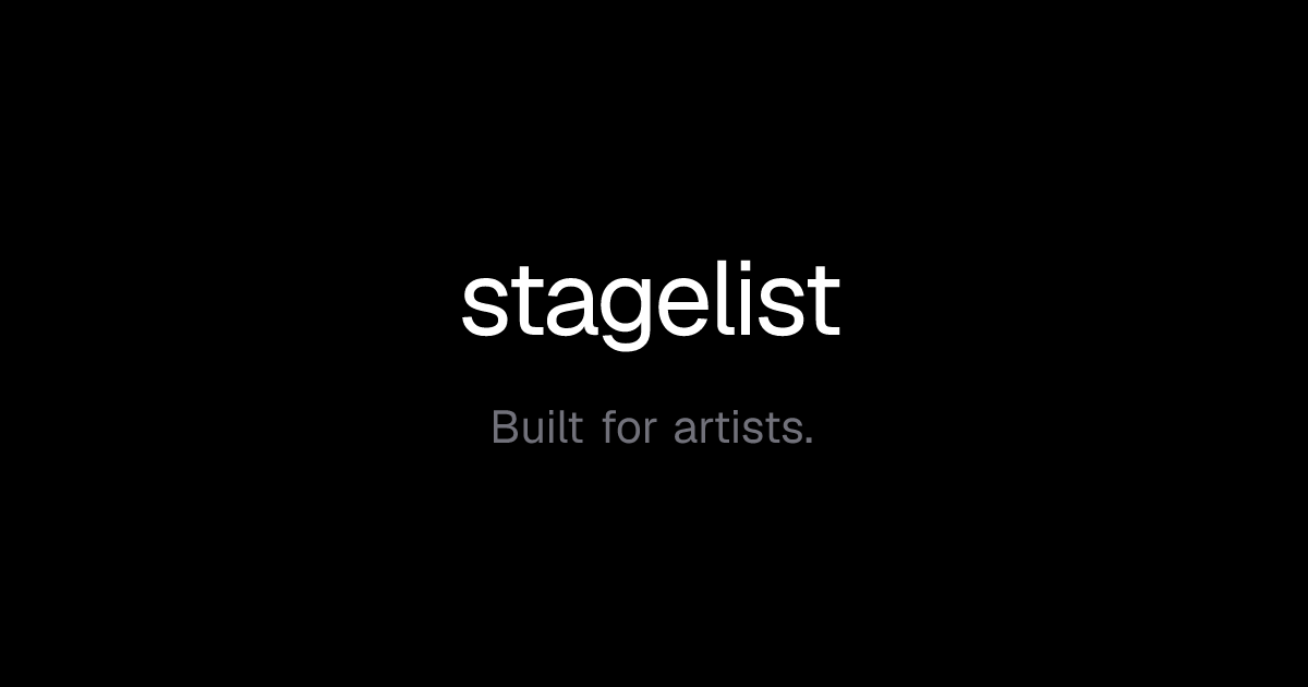stagelist.pro screenshot 1